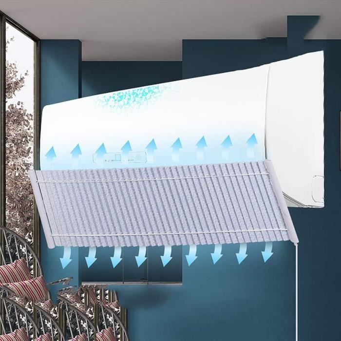 Déflecteur D'air Télescopique Pour Climatiseur Mural - Guidage De Flux D'air - Plastique 56x28 Cm