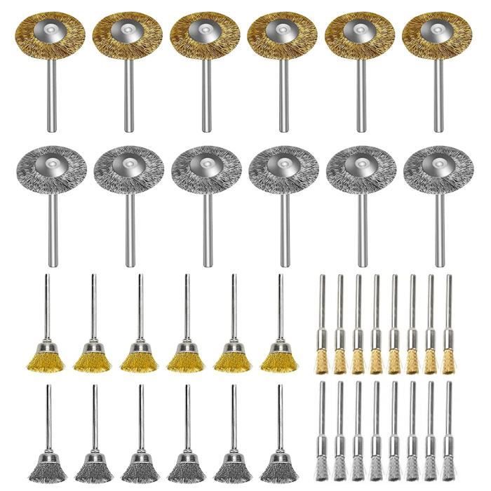 Roue De Polissage De Tête De Polissage De Laine Cylindrique 12 Pièces
