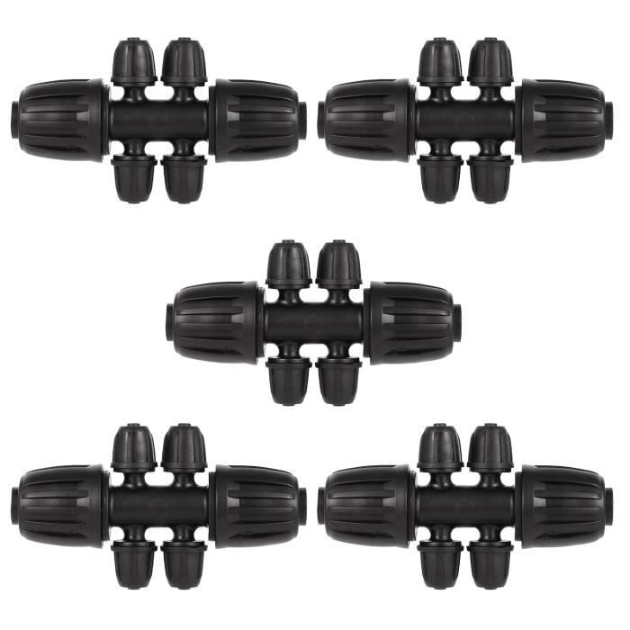 40 Pièces Vanne De Tubes D'irrigation, Soupape D'irrigation Goutte à Goutte4/7de Pouce Barbelé Vanne D'arrêt De Tube D'irri - Jardin