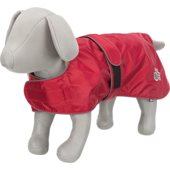 Manteau pour chiens - Trixie 10 - Orléans rouge - Nylon et polaire - Imperméable Manteau pour chiens - Trixie 10 - Orléans rouge - Nylon et polaire - Imperméable