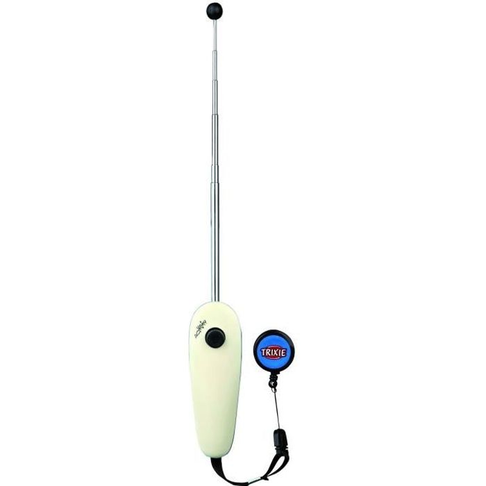 Target Stick pour chien - TRIXIE - Extensible 14–65 cm - Noir - Plastique
