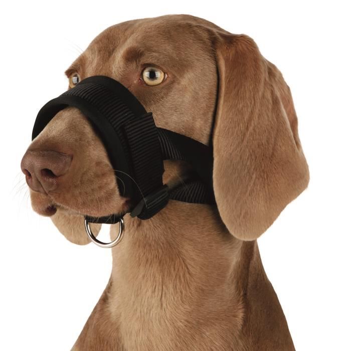 Muselière sangle nylon - TRIXIE - XL - Confort optimal - Pour chien (Rottweiler)