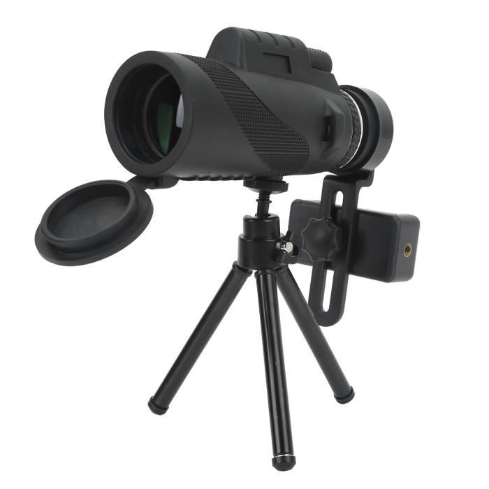 TianWlio Mini Monoculaire Télescope HD 10x - Compact 150g Avec Support Smartphone, Idéal Observation Oiseaux, Rando, Voyages
