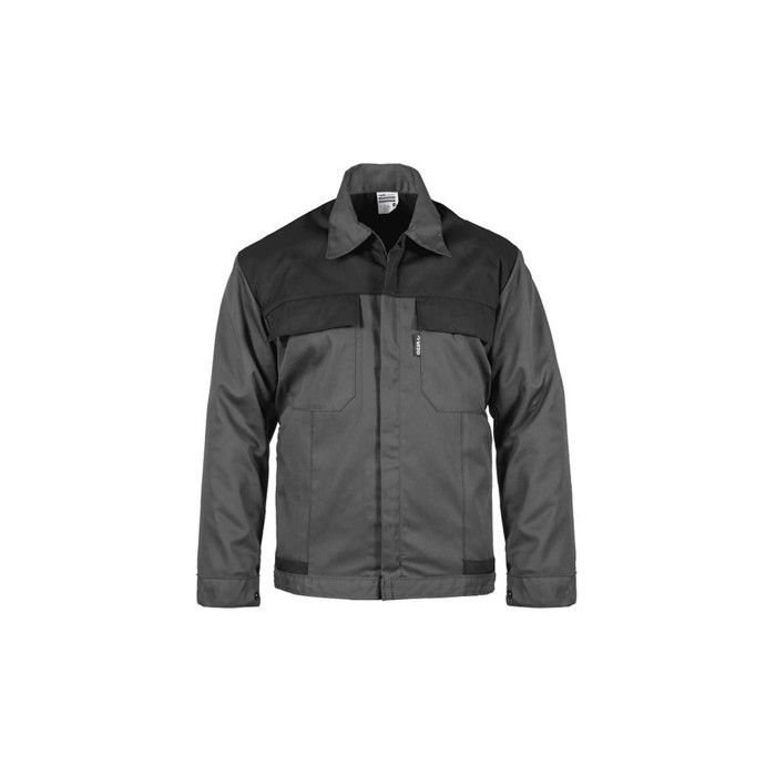 Blouson de travail Gris / Noir Taille L Polyester / Coton 4 poches VITO