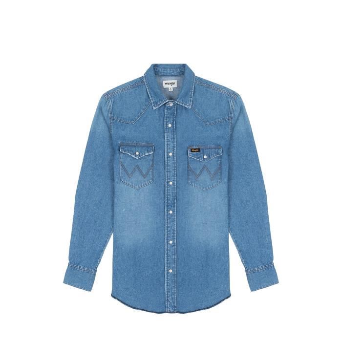 Chemise Wrangler Heritage - authentic blue - L