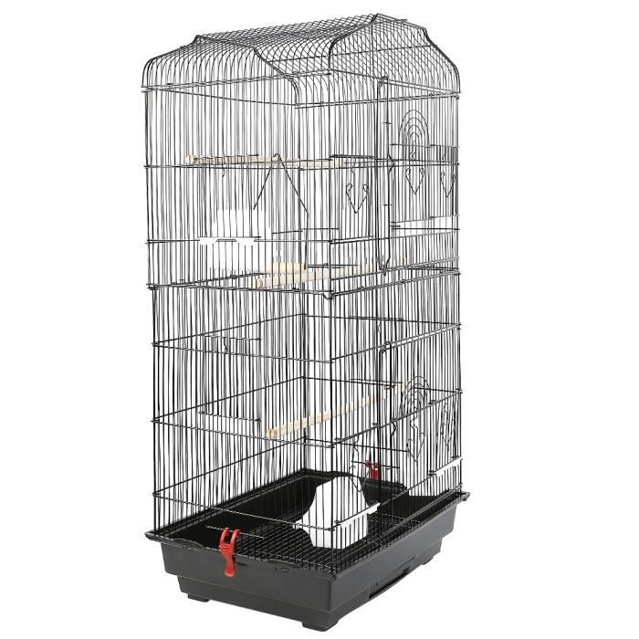 Comparer les prix de Cage pour Oiseau - XUANYU - Modèle avec 2 Portes - Noir - Moyen - Extérieur