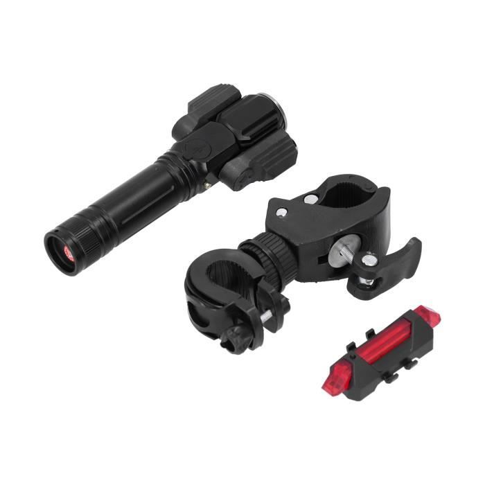 2 Pinces Fixation Lampe Torche Pour Guidon Vélo - Réglable 360° - Pour Pompe, Accessoires - Diamètre 18-38mm