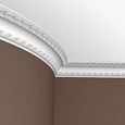 Corniche 150184F Profhome Moulure décorative flexible design intemporel classique blanc 2 m.-1