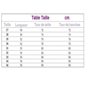 Taille bermuda homme clearance