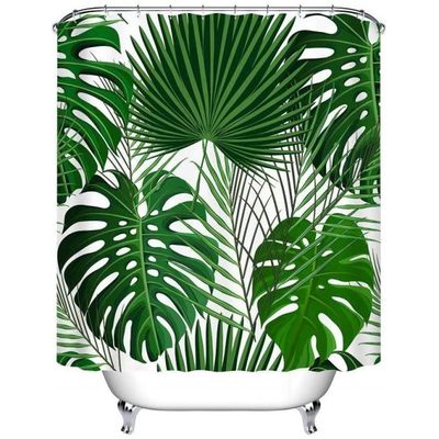 Uiiooazy Rideau Douche Anti Moisissure, Rideau Douche 180x180cm Noir