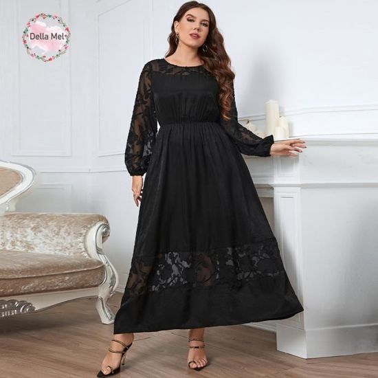 Robe dentelle noire grande taille best sale
