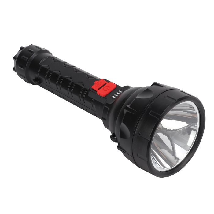 Lampe Torche Rechargeable USB - Puissante, Étanche | Mode SOS, Alarme | Pour Camping, Randonnée | Alliage Aluminium