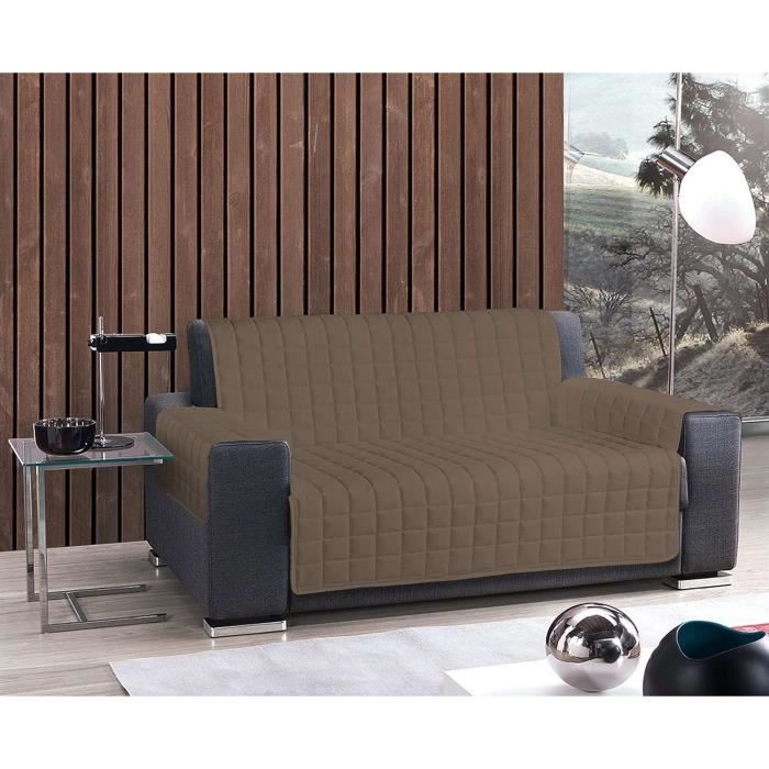 Housse de Canapé Matelassée Etanche Protège Couverture de Sofa en Polyester  Coton pour Chien Chat(3 Places,Gris) - Cdiscount Maison