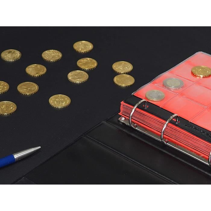 MidiM Schulz album numismatique 200 pièces Feuille numismatique 2 euros Album  noir Cadeau unique [83] - Cdiscount Beaux-Arts et Loisirs créatifs