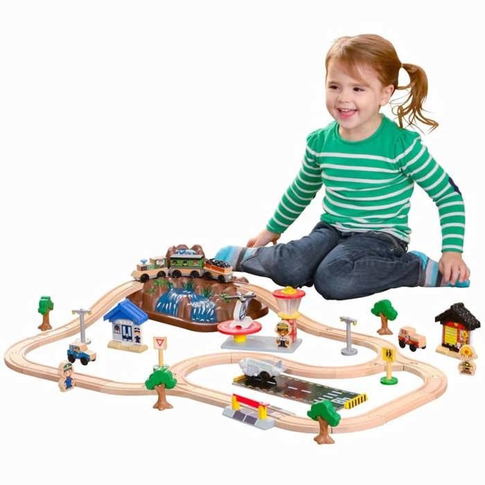 KidKraft Circuit train en bois Bucket Mounain avec 61 accessoires inclus rangement pratique 0706943178263 Achat Vente circuit Cdiscount