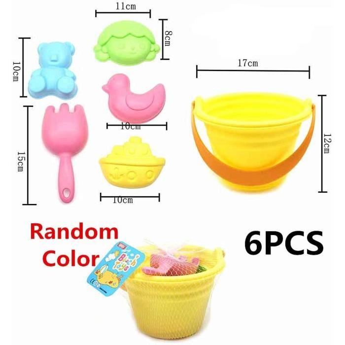 YOOYID – Set De Plage 13 Pièces – Seaux Pliables, Moules Dinosaures, Pelle, Râteaux, Arrosoir – Pour Bac à Sable, Intérieur/extérieur