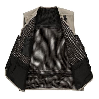 Gilet De Chasse/pêche Ruff Hewn Vintage - Homme Taille L - Vert Nylon Maille - Doublé