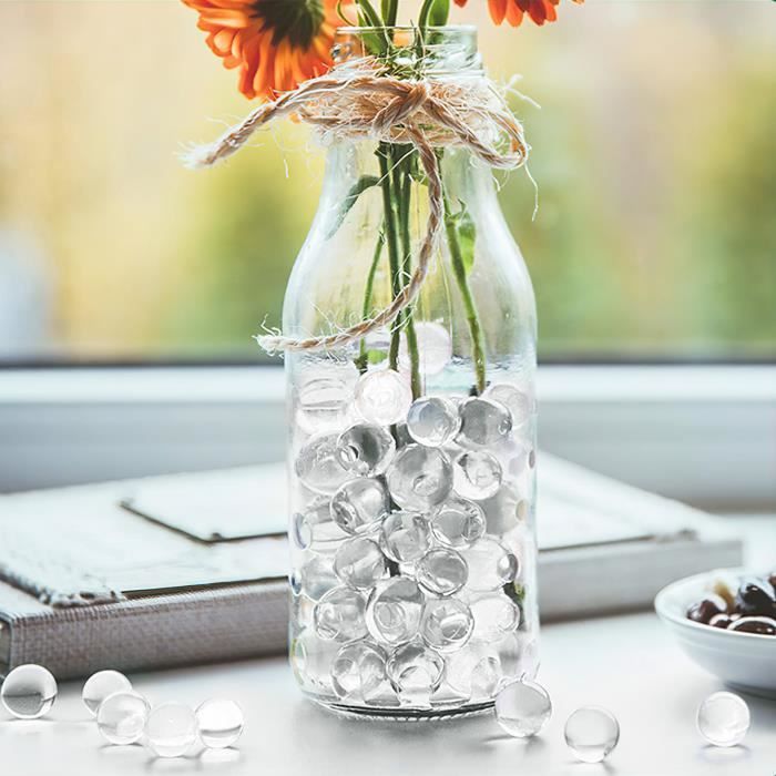 20000 pièces Perles d'eau absorbantes Remplissage de vases pour plantes  Hydrogel Perles Balles