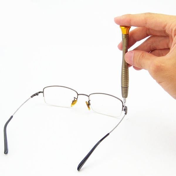 3 pièces Tournevis à lunettes Mini tournevis multifonction 3 en 1 pour  lunettes Environ 6 cm,Tournevis Précision Tournevis portatif Ensemble de  tournevis de réparation de lunettes : : Bricolage