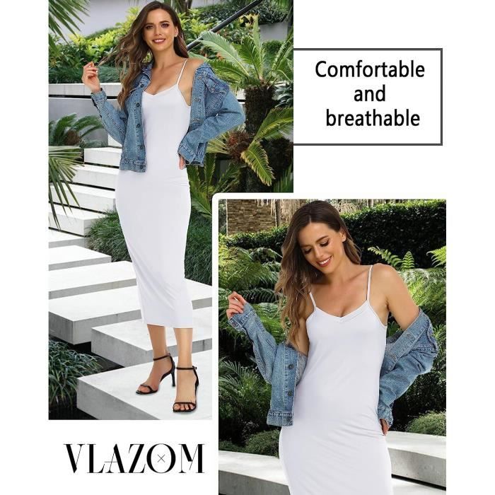 Sous robe blanche longue online