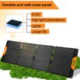 Hengda 200W Panneau Solaire Pliable Chargeur de Sac Solaire Centrale de Batterie Portable pour Camping et Voyage-3