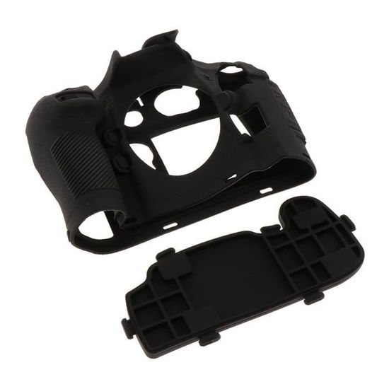 Baoblaze Coque Souple de Protection en Silicone Boîtier de L/'Appareil Photo Nikon D7500 Noir