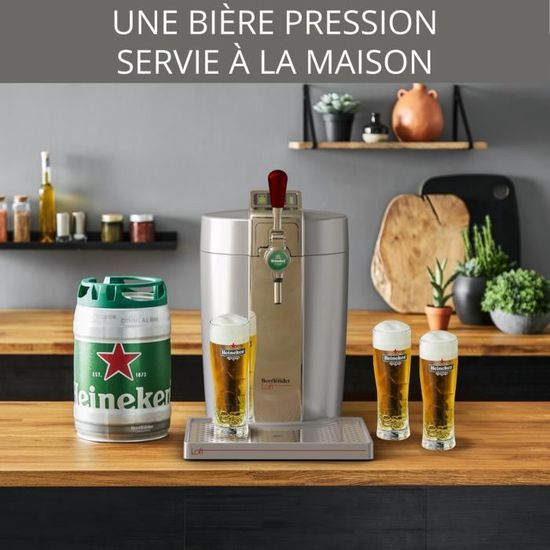 KRUPS Tireuse à bière Beertender - VB700E00 - Compatible fûts 5 L - Chrome  +1 fût de bière belge fruits rouges 5L AFFLIGEM - Cdiscount Electroménager
