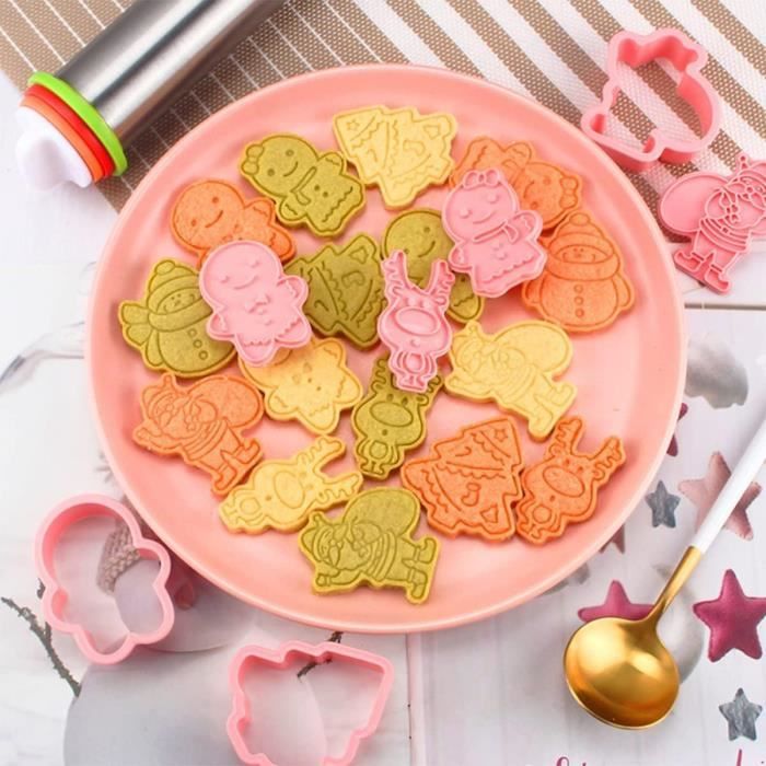 EMPORTE-PIECE, style 8--Moule à biscuits en forme de rose, pour mariage,  saint valentin, en forme'ange, cœur, gâteau, outils de cuis - Cdiscount  Maison