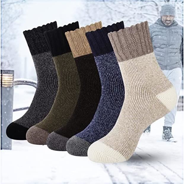 Chaussette Homme Hiver Chaussettes Chaudes Homme Chaussette Laine