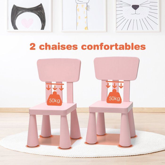 Ensemble de Table et Chaises pour Enfant avec Table 2 Chaises et Banc de Rangement 2 en 1 pour Étudier et Manger Naturel/Gris