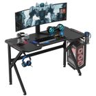 HOMCOM - bureau - Métal - 120x66x75cm - Noir