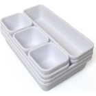 Organisateur de tiroir en plastique iGadgitz Home U7126 - Blanc