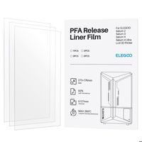 ELEGOO Film de Séparation FEP 2.0 PFA pour Saturn 2 Saturn 3 Saturn 4 Imprimante 3D LCD 273 * 176 mm et 0,127 mm d'Épaisseur 3pcs