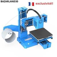 BAZARLAND30.Imprimante 3D K9 pour Débutants, Mini Machine d'Impression 3D, Faible Bruit, Compatible avec WiPrintPLA TPU, 1.75mm