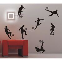 Aiwall Ballon De Football Football Stickers Muraux Maison Decoration Stickers Muraux Pour Chambre D'Enfants Sport Garçon Chambre Mur