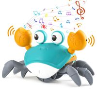 Jouet de Crabe Rampant - Bébé - Musique et Lumières LED - Détection Automatique