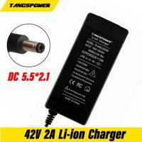 Chargeur de batterie,Chargeur de batterie au lithium 36V 42V 2a pour vélo électrique,avec connecteur hdc5521- EU[B4867726]