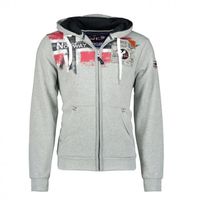 Sweat zippé gris femme Geographical Norway Fespote