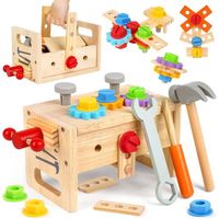 Jouet en Bois Outil pour Enfant 2 Ans, DIY 29 Pièces Jeux Avec Boîte à Outils, Educatifs Parcours Motricité Bébé Jouets, Cadeau - Jeux - Jouets Jouet en Bois Outil pour Enfant 2 Ans, DIY 29 Pièces Jeux Avec Boîte à Outils, Educatifs Parcours Motricité Bébé Jouets, Cadeau - Jeux - Jouets