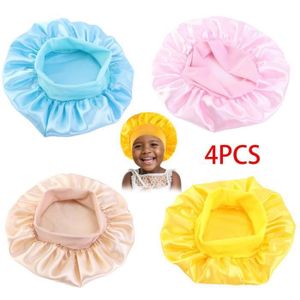 Bonnet De Nuit Satin Noir Pas Cher Pour Cheveux Longs