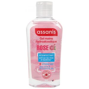 GEL HYDROALCOOLIQUE Assanis Limited Gel Antibactérien Vanille-Coco 80 ml (Senteur : Rose)