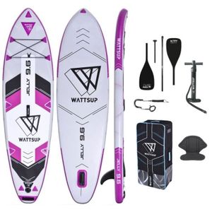 STAND UP PADDLE Stand up paddle gonflable Wattsup Jelly 9'5'' - Rose - Pour adulte - Polyvalent - 95kg max