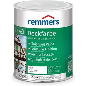 PEINTURE - VERNIS Peinture Finition Blanc (RAL 9016), 0,75 litres, Peinture aqueuse pour intérieur et extérieur, protection contre les intempéri[2584]