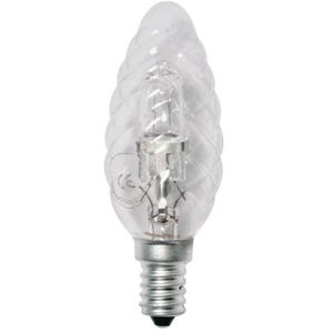 AMPOULE - LED Ampoule Halogène - Flamme torsadée - E14 - Blanc chaud - 28W - 204Lm