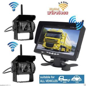 12V 24V Caméras de Recul Inversé IR CCD 4 Broches Robuste Vue Arrière Camion RV