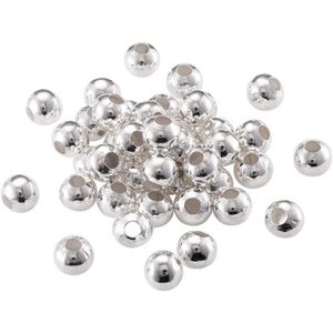 KIT BIJOUX Lot De 100 Petites Perles Rondes Intercalaires En 