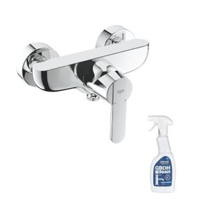 ROBINETTERIE SDB GROHE Mitigeur douche mural Get Quickfix + nettoyant Grohclean
