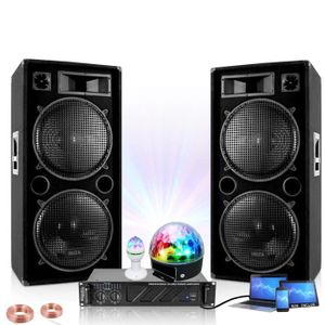 PACK SONO Pack Sono Ibiza Sound avec Ampli 2x1500W - 2 Encei