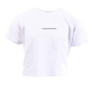 T-SHIRT T-shirt Blanc Fille Le Temps Des Cerises Vina
