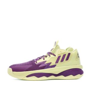 CHAUSSURES BASKET-BALL Chaussures de Basketball Jaune/Violet Homme Adidas